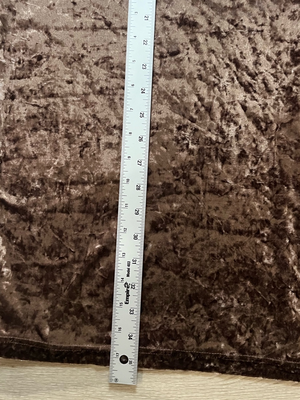 Ellison Bronze Velvet Dress Women’s Size Large V-neck 3/4 Sleeve Mini Sparkle - Picture 3 of 9